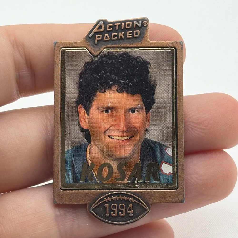 Action Packed Bernie Kosar Miami Dolphins NFL Football Player Lapel Hat Pin